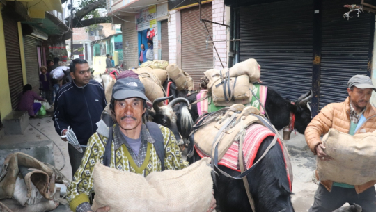 व्यासबाट सदरमुकाम खलंगा बेसी झरेका व्यास गाउँपालिका १ तिंकरका स्थानीय । उनीहरु छ महिना सदरमुकाम खलंगा र छ महिना व्यासको छांगरु र तिंकरमा बसोबास छ । नेपालको दार्चुलामा मात्रै बसोबास रहेको व्यासीहरु हरेक वर्ष कुञ्चा सर्ने गर्छन् । उनीहरुको मुख्य पेशा भनेकै व्यापार हो ।