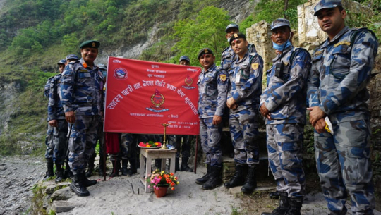 बैतडीको झुलाघाटमा पहिलोपटक सशस्त्र प्रहरीको ‘बिओपी’ स्थापना