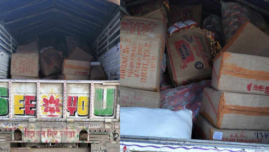 बैतडीमा ट्रकसहित १९ लाखको अवैध सामान बरामद, चालक प्रहरी नियन्त्रणमा