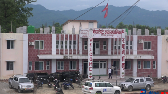 पूर्वाधार विकासमा गति लिँदै बेदकोट नगरपालिका