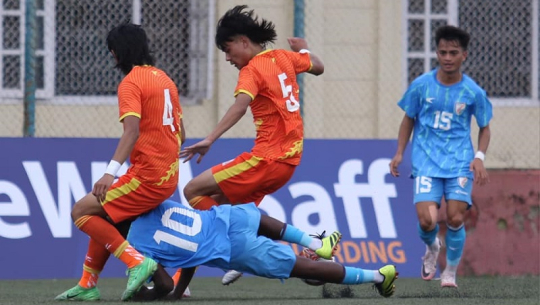 यु–२० साफ च्याम्पियनशिपमा भारतसँग भुटान पराजित