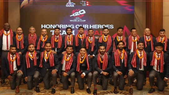 आइसिसी टी–२० विश्वकप २०२४ खेल्ने नेपाली टोलीको बिदाइ