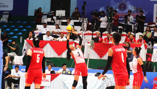 काभा भलिबलमा माल्दिभ्स नेपालसँग ३–० को सेटले पराजित