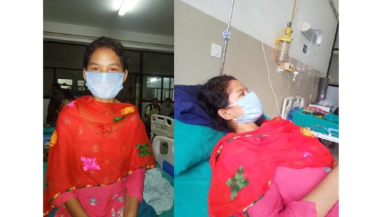 अछामकी क्यान्सर पीडित किशोरीलाई बचाउन अभियान