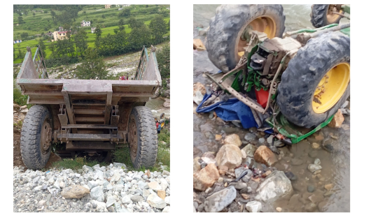 बैतडीको पुर्चौडीमा ट्याक्टर दुर्घटना, चालकको मृत्यु