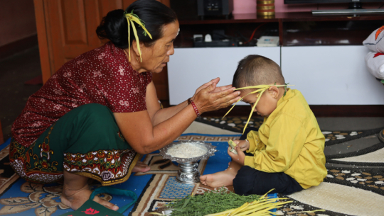 Despite rain, tika and jamara offerings continue across the country