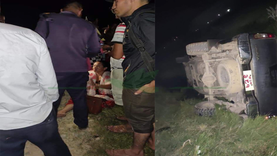 धनगढीमा जीप र मोटरसाईकल एक आपसमा ठोक्किदा तीन जना घाईते