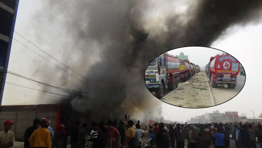 फर्निचर उद्योगमा आगलागीः ठूलो दुर्घटनाबाट जोगियो धनगढी