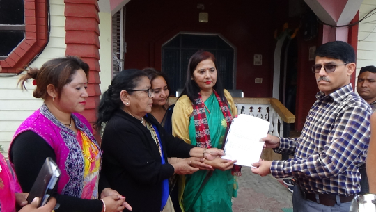 निर्मलालाई न्याय माग्दै सांसदले मुख्यमन्त्रीलाई ज्ञापनपत्र बुझाए