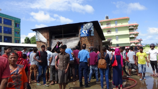 धनगढीमा आगलागी, झण्डै ४० लाखको क्षती