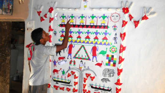 Traditional Ashtimki folk art fading in Tharu community amid modern influences