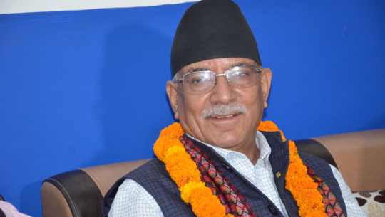 धनगढी पुगेर प्रचण्डले भनेः माओवादीले ६० र काँग्रेसले ८० सिट पाउने विश्वास छ 