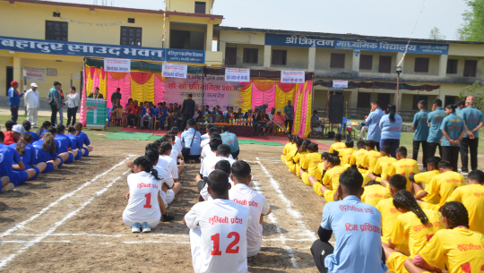 धनगढीमा खोखो प्रतियोगिता सुरु