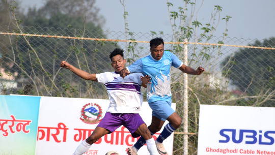 गौरीगंगा फुटबलः उपाधिका लागि सुदूरपश्चिम र लुम्बीनी प्रदेश भिड्ने