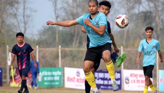 गौरीगंगा फुटबल प्रतियोगिताको सेमिफाईनल समिकरण पूरा