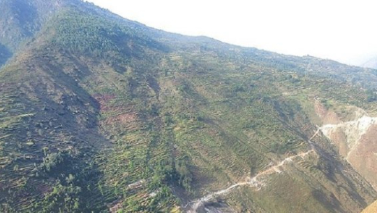 खलङ्गा–तिङ्कर सडक: द्रुत गतिमा काम हुँदै