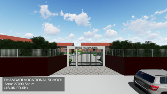 धनगढीमा भोकेस्नल स्कुलको शिलान्यास हुँदै