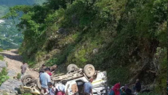 दार्चुलामा जिप दुर्घटना हुँदा दुई जना घाइते