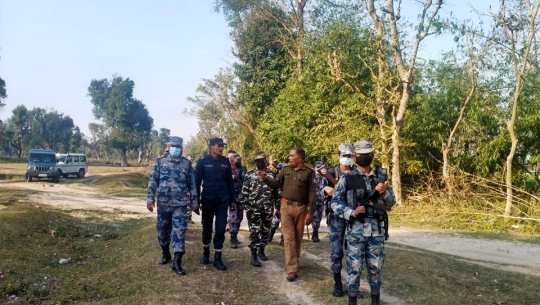 कञ्चनपुरका सीमा क्षेत्रमा नेपाल–भारतका सुरक्षाकर्मीको गस्ती