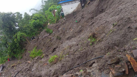 दार्चुलामा वर्षाका कारण दुई घरमा क्षती