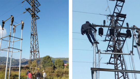 कालंगाबाट उत्पादित विद्युतको बलाचमा करेन्ट प्रवाह हुँदै