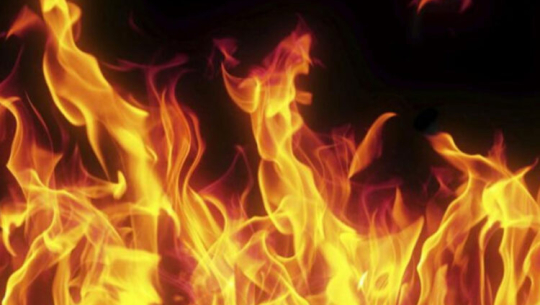 कञ्चनपुरको एक गाइ गोठमा आगलागी