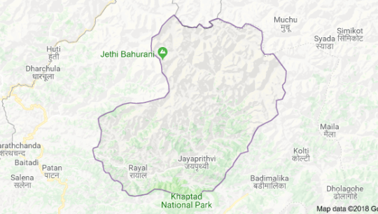 बझाङमा पहिरोले जिप बगायो