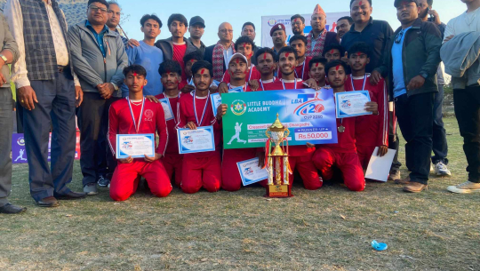 धनगढीको क्रिसेन्ट सिटी स्कुल बन्यो लिटिल बुद्ध टी–२० कपको उप–विजेता