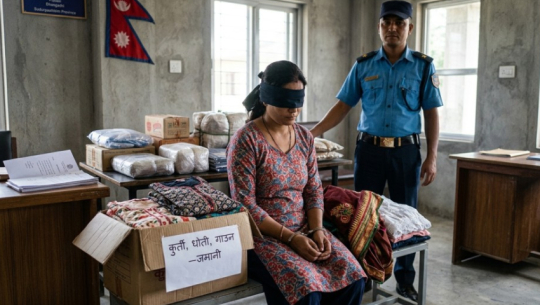 Woman Arrested in Dhangadhi with Illegal Goods Worth Rs. 142,000
