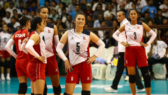 काभा नेसन्स महिला भलिबलमा नेपाल भारतसँग पराजित