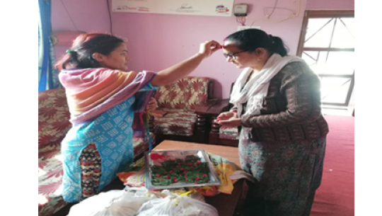 जन्म दिनमा दृष्टि फाउण्डेसनलाई सहयोग