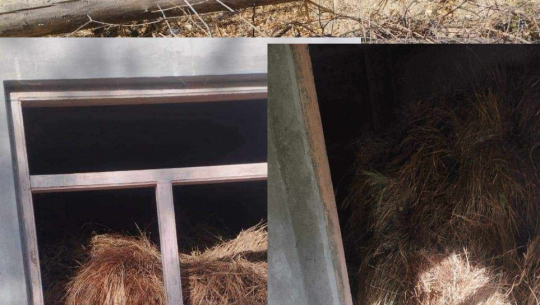 बझाङमा निर्माणाधिन बर्थिङ सेन्टरको भवन घाँस राख्ने गोठ