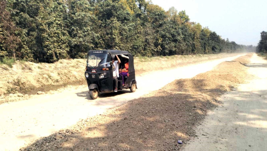 बजेट अभावका कारण हुलाकी सडक निर्माण सुस्त