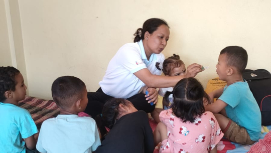 धनगढीमा ओठ तथा तालु फाटेका बालबालिकालाई बोलीको तालिम दिइयो