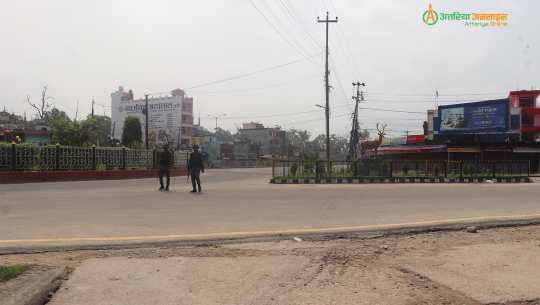 अत्तरिया बजार क्षेत्र सुनसान, सेनाद्वारा चोक वरिपरि हिँडडुल गर्न रोक 