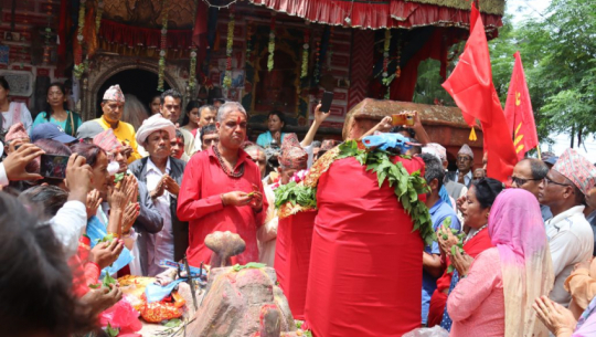 Government Delegation Sets Off from Doti with Traditional Worship Offerings for Badimalika