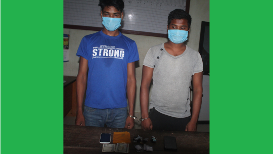 लागुऔषधसहित धनगढीबाट २ जना पक्राउ