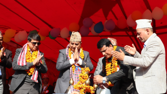 दार्चुला पुगेर रक्षामन्त्री पोखरेलले भने –  'न एक इन्च भूमी लिन्छौ, न छोड्छौ'