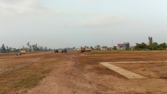 Tikapur airport undergoing cleanup ahead of test flight