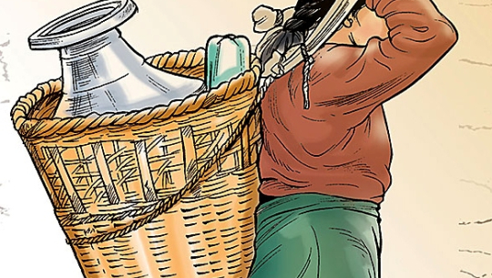 डडेल्धुरामा खानेपानीका मुहान सुक्दै