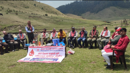 खप्तडमा रक्तदान कार्यक्रमको आयोजना