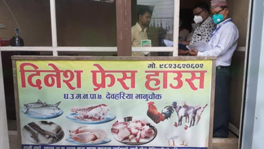 धनगढीमा कुखुराको मासुमा कालोबजारी गर्ने व्यापारीलाई २० हजार जरिवाना
