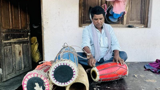 बिकेनन् तीजका लागि बनाइएका मादल