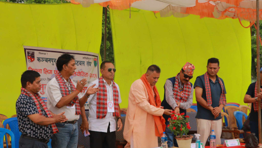 जिल्ला लिग फुटबल प्रतियोगिता सुरु