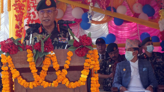 सुदूरपश्चिम पुगेर प्रधानसेनापतिले भनेः संविधानले दिएको जिम्मेवारी बहन गर्न सङ्गठन तयार छ