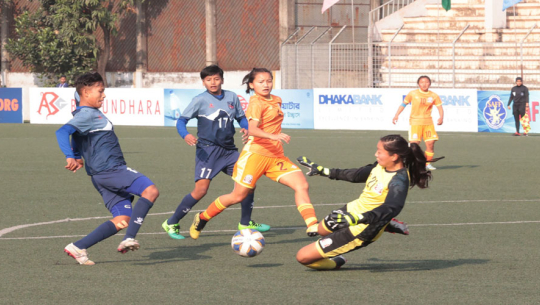 यु–१९ महिला च्याम्पियनसिपमा भुटानमाथि नेपालको जित