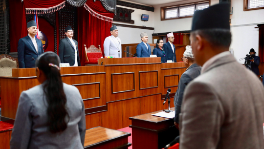 सामाजिक सञ्जाल विधेयक फिर्तासम्बन्धी प्रस्ताव राष्ट्रियसभामा प्रस्तुत हुँदै