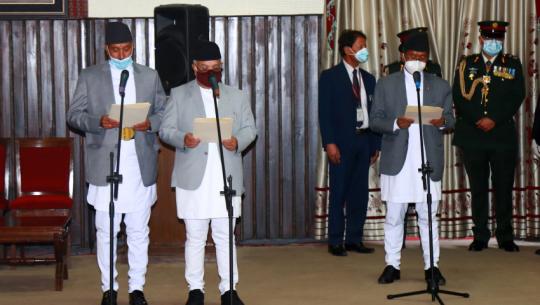 Chiefs and members of constitutional bodies sworn in