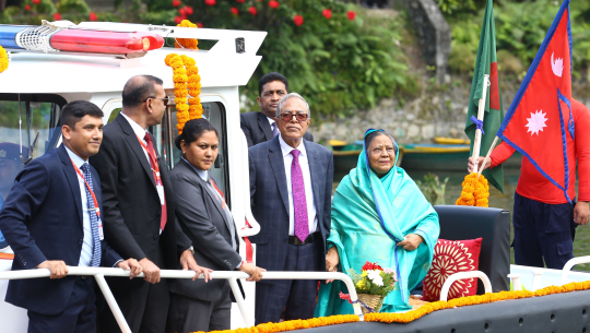 Bangladesh President Hamid arriving Pokhara today