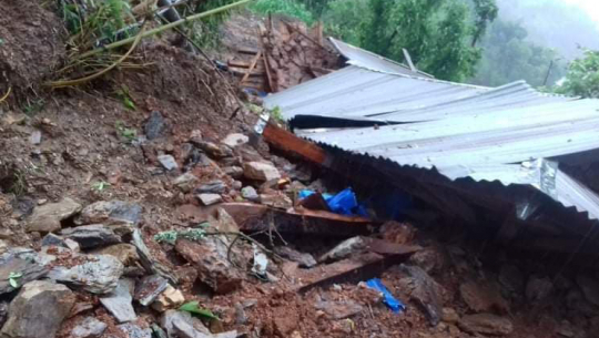Two died after a house collapsed in Doti
